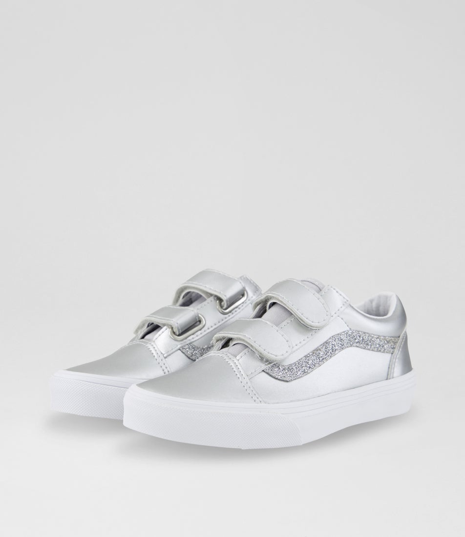 Old Skool Junior Silver Fabric Sneakers