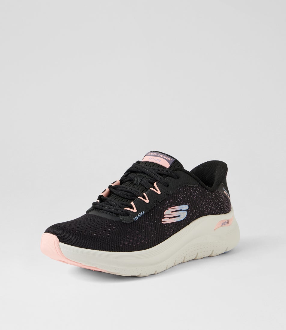 Arch Fit 2 Black Pink Multi Mesh Sneakers
