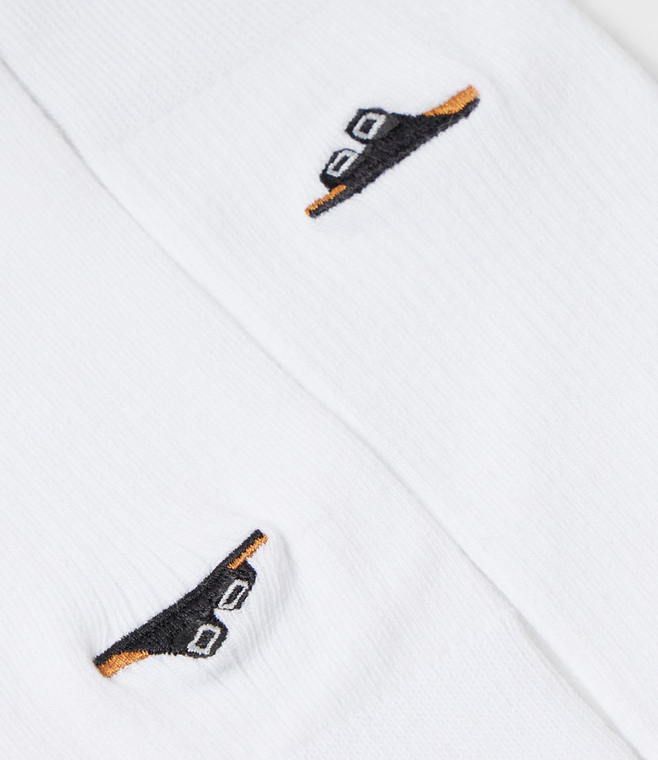 Cotton Ribbed 2 Pack Black White Socks