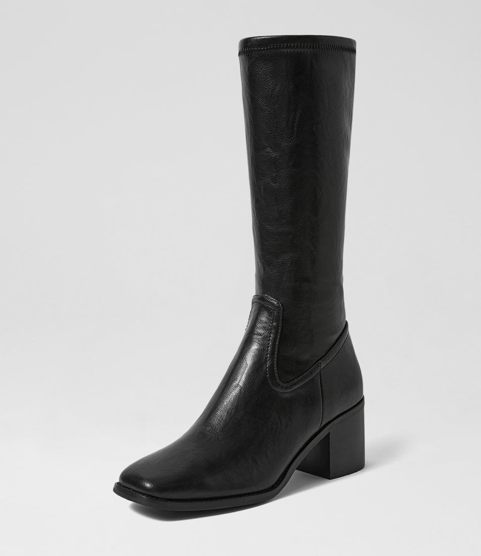 Soldia Vintage Black Calf Boots