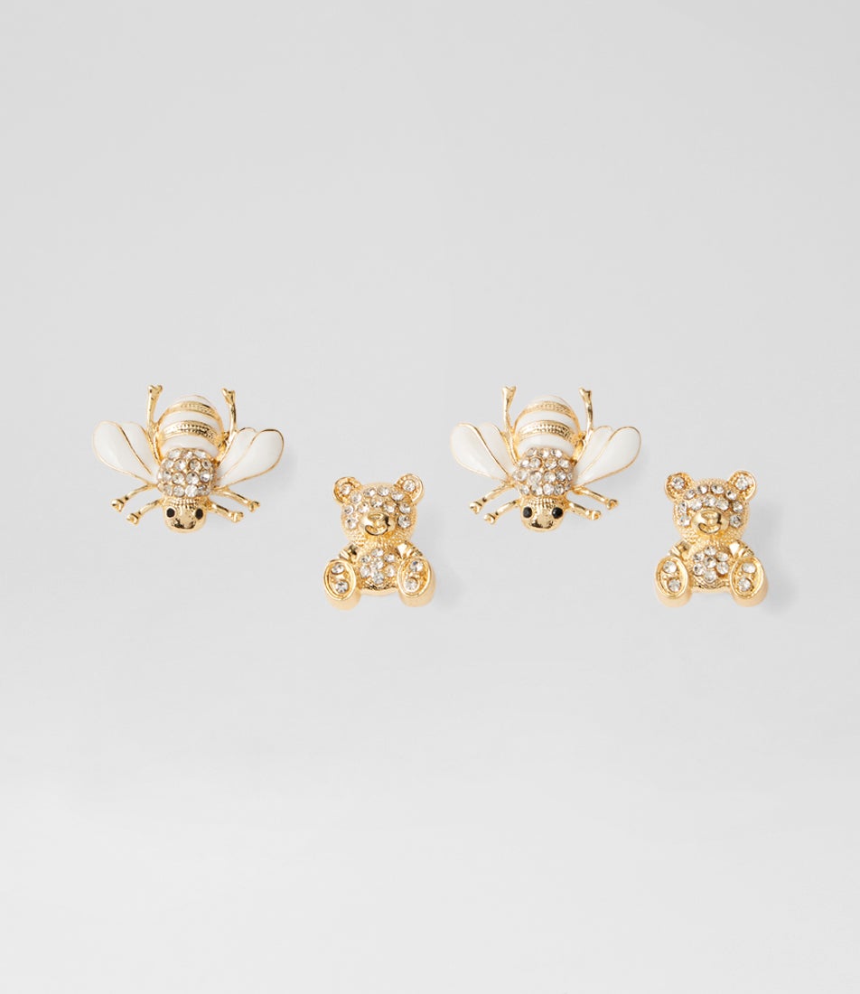 Bling Teddy Multi Metal Charm Pack