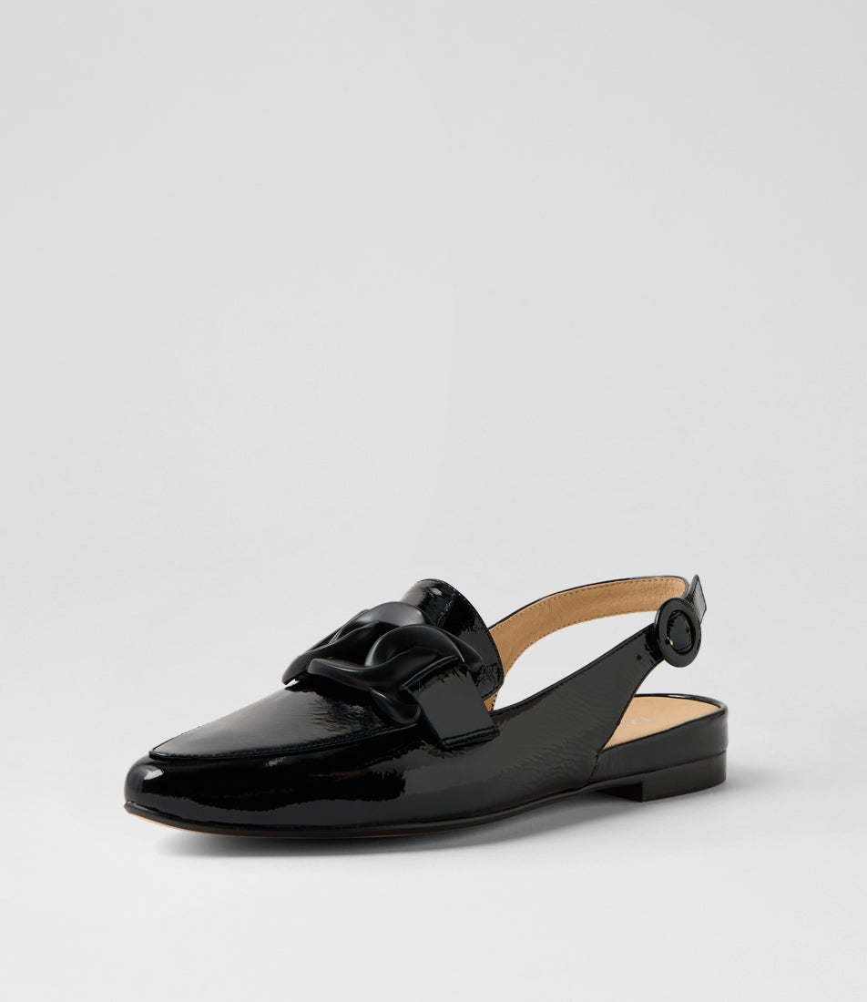 Favil Black Patent Leather Loafers