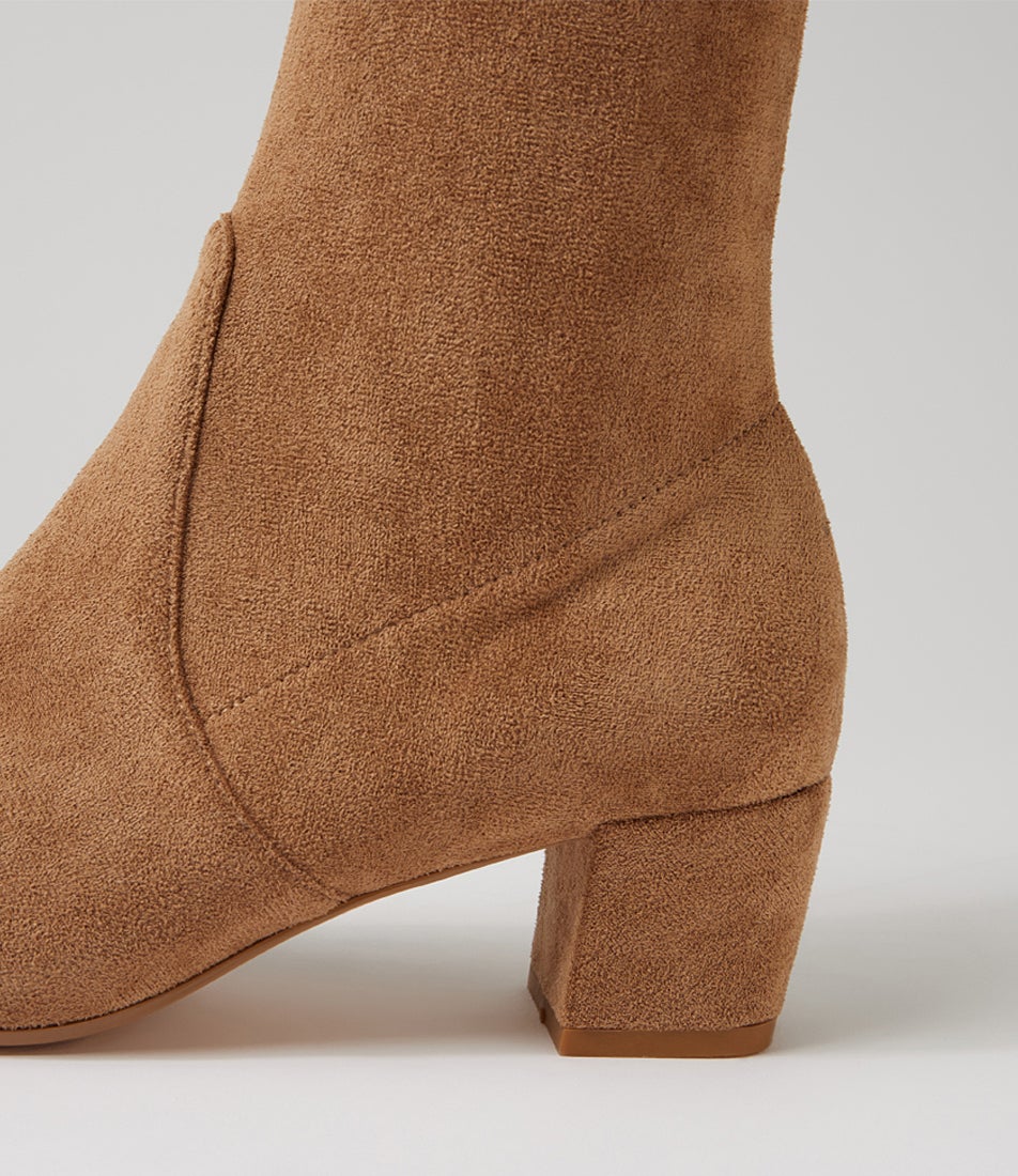 Hartful Light Choc Stretch Microsuede Ankle Boots Hartful Light Choc Stretch Microsuede Ankle Boots