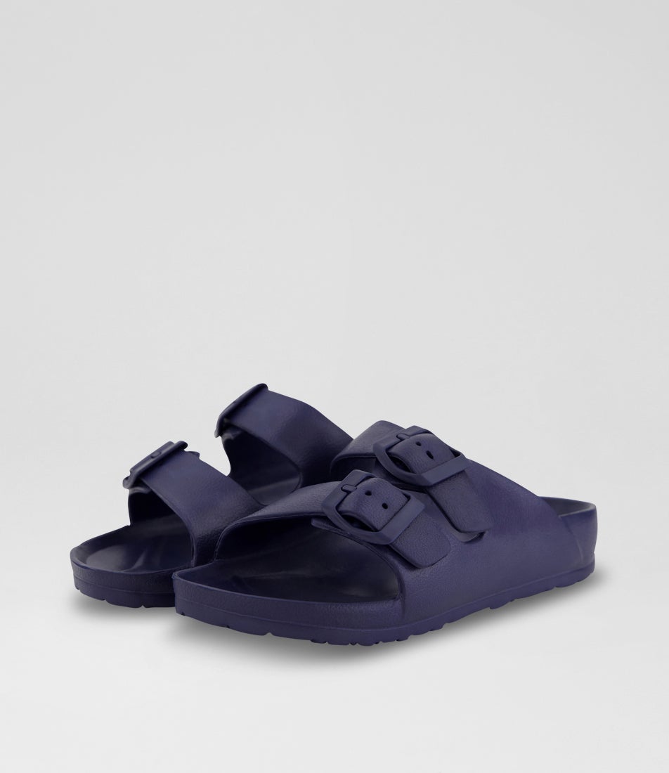 Double Buckle Toddler Navy Eva Sandals