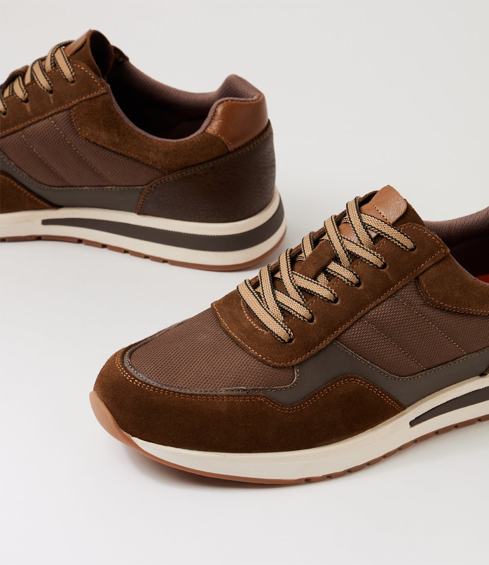 Izac Brown Suede Sneakers