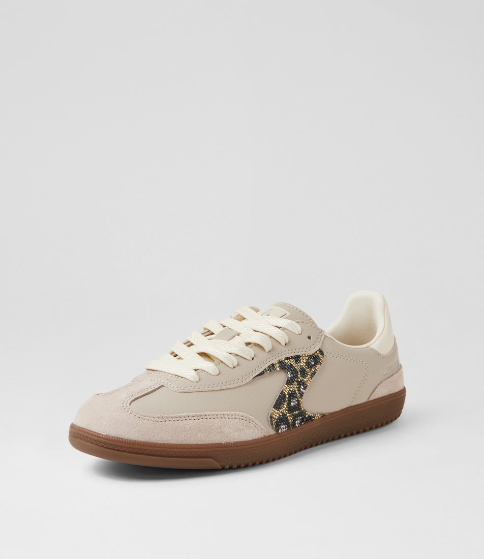 Hotshot Taupe Fabric Sneakers