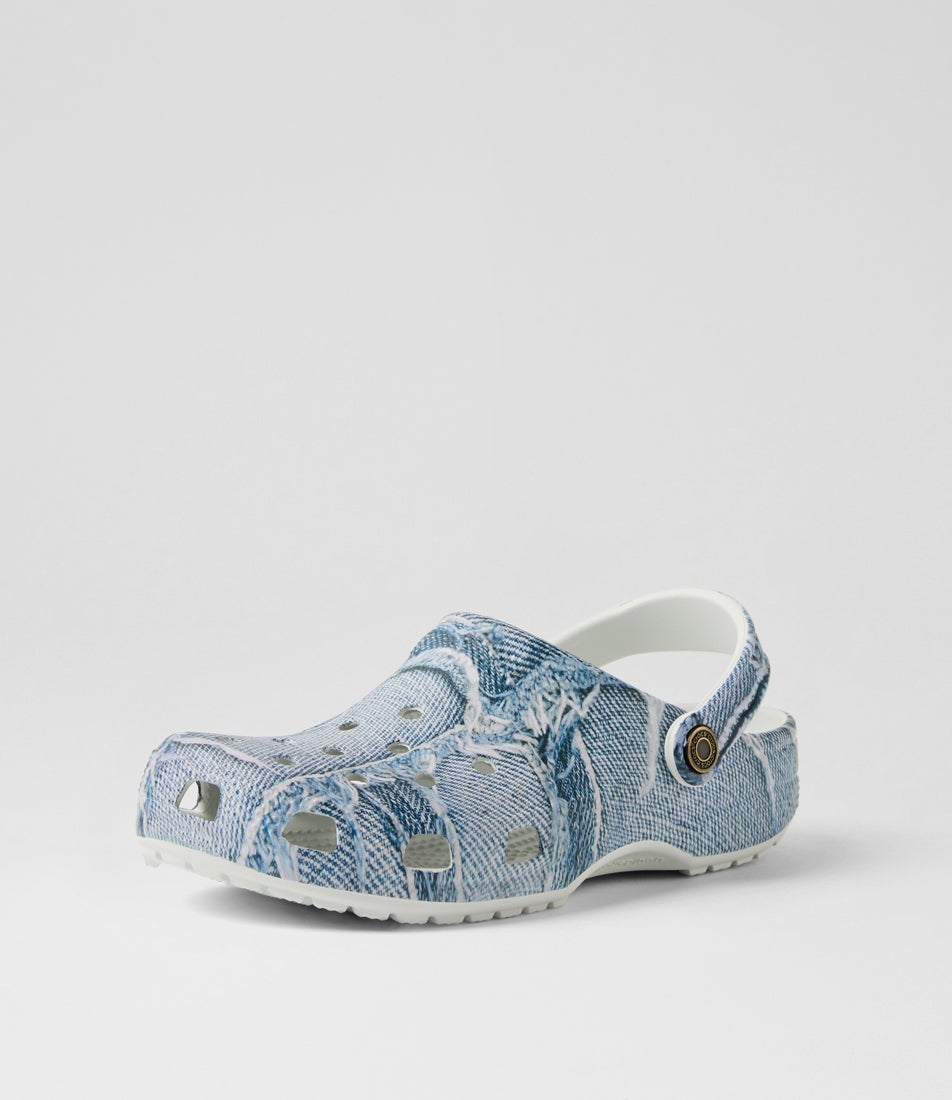 Classic Clog Light Denim Croslite Flat Shoes