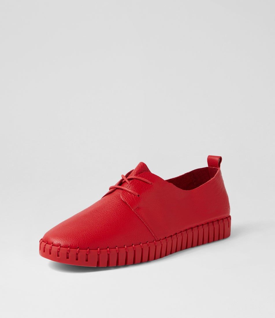 Huskies Red Leather Sneakers