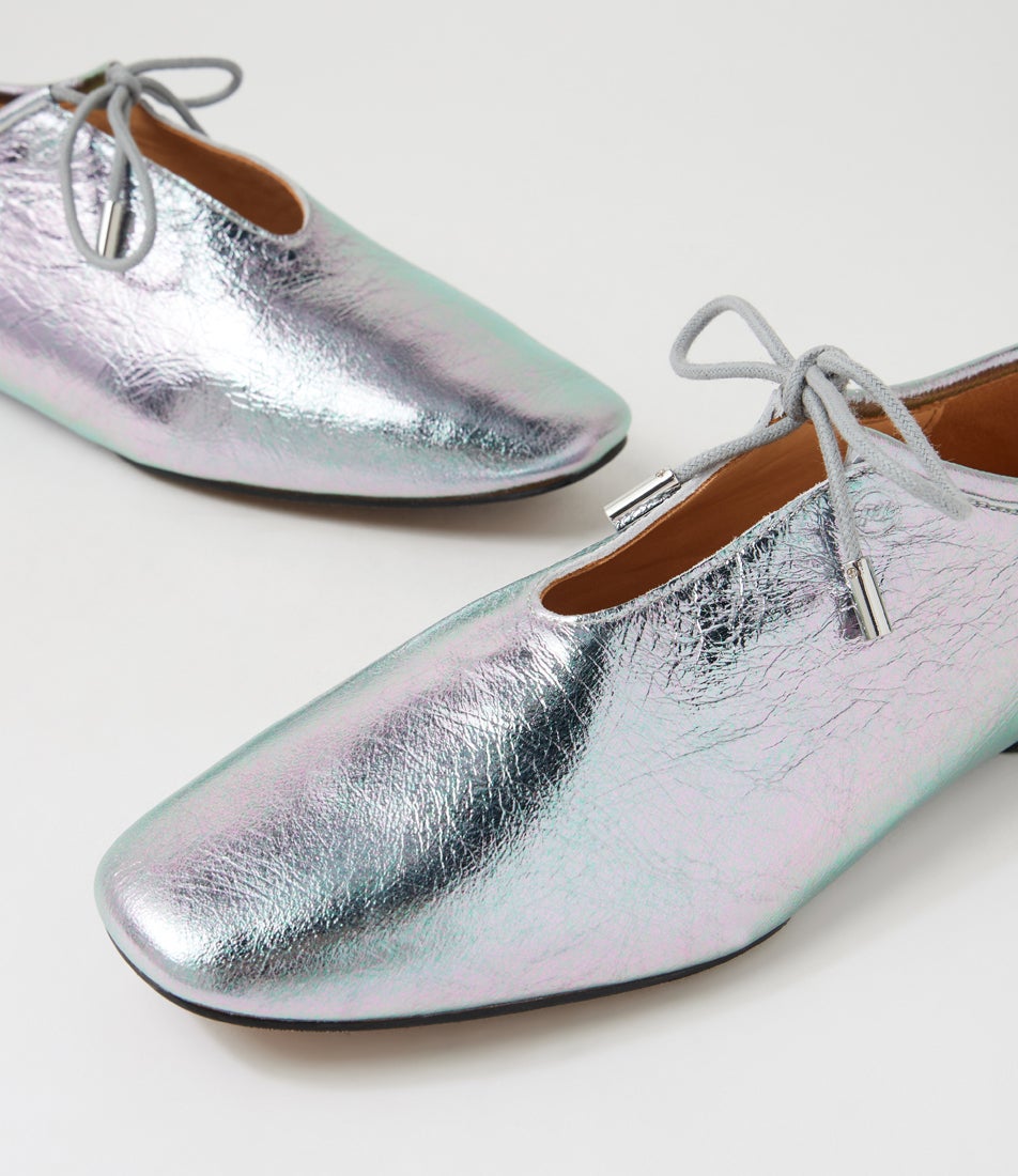 Noah Lace Aurora Leather Lace Up Flats