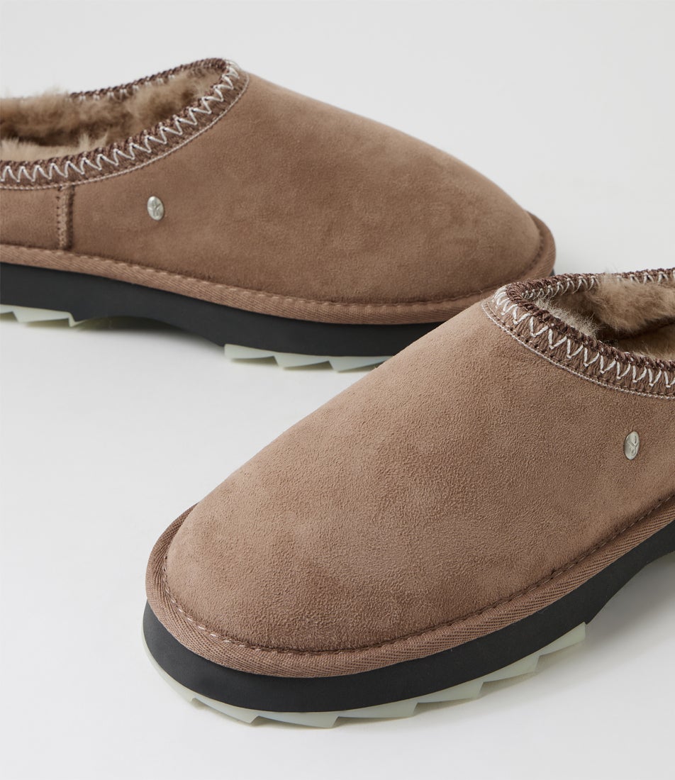 Sharky Scuff Mushroom Suede Slippers