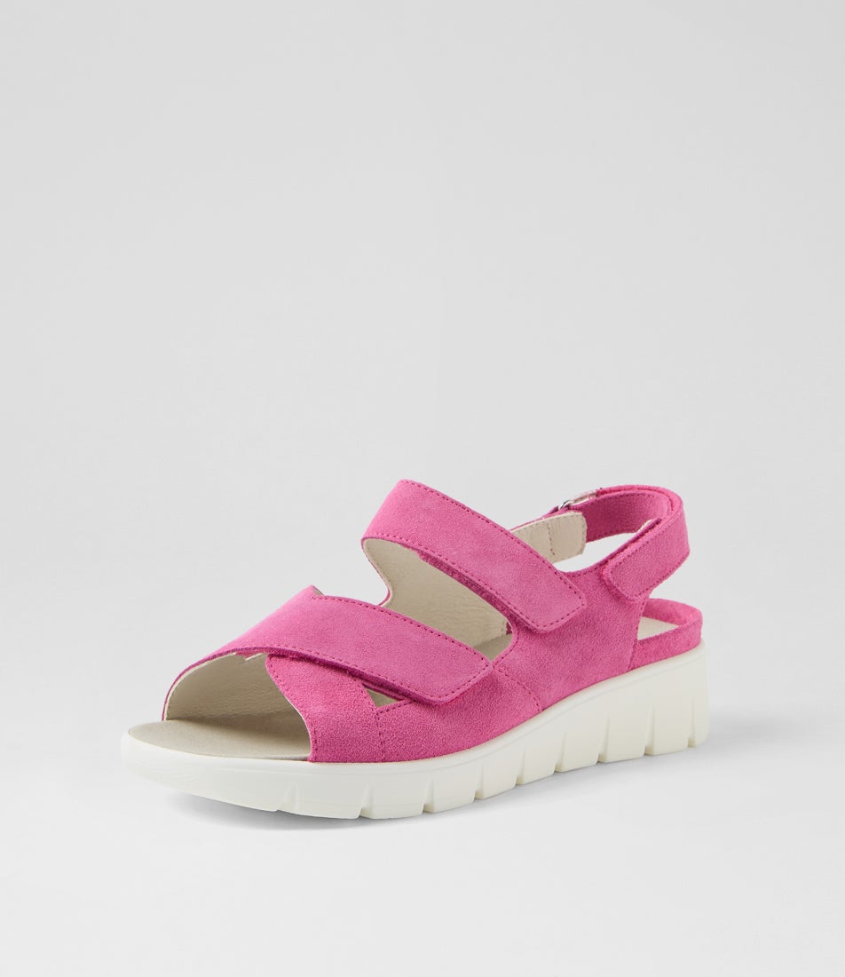 Adea Orchid Leather Sandals