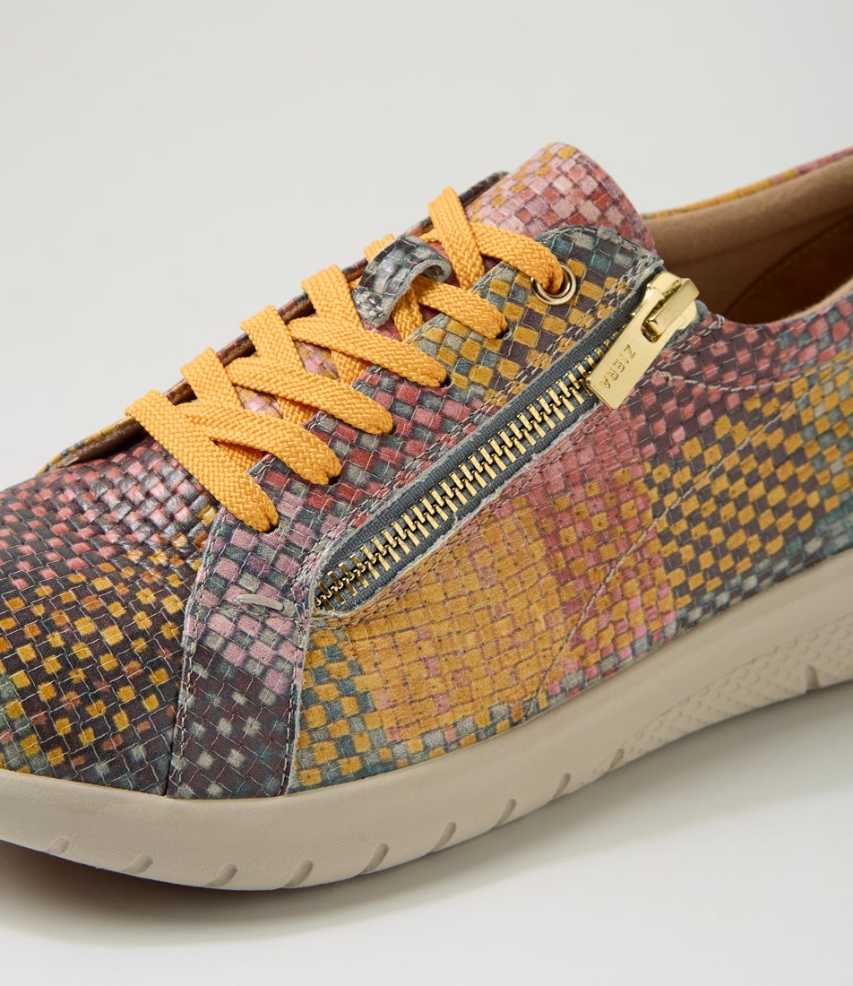 Solar Xf Autumn Check Multi Leather Sneakers
