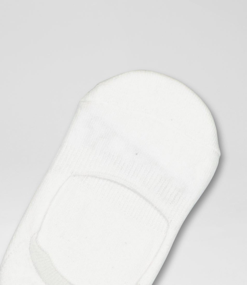 Core 3 Pack Invisible White Cotton Socks
