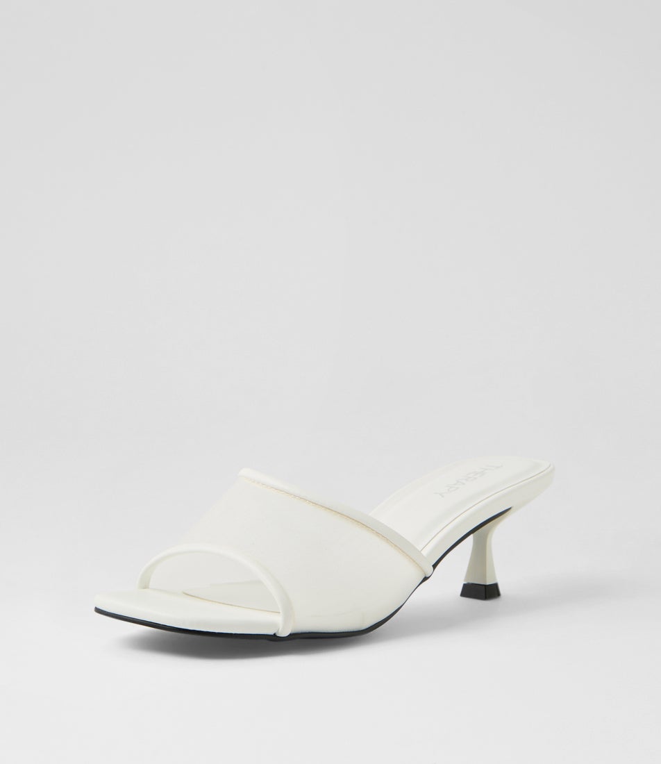 Lex White Sandals
