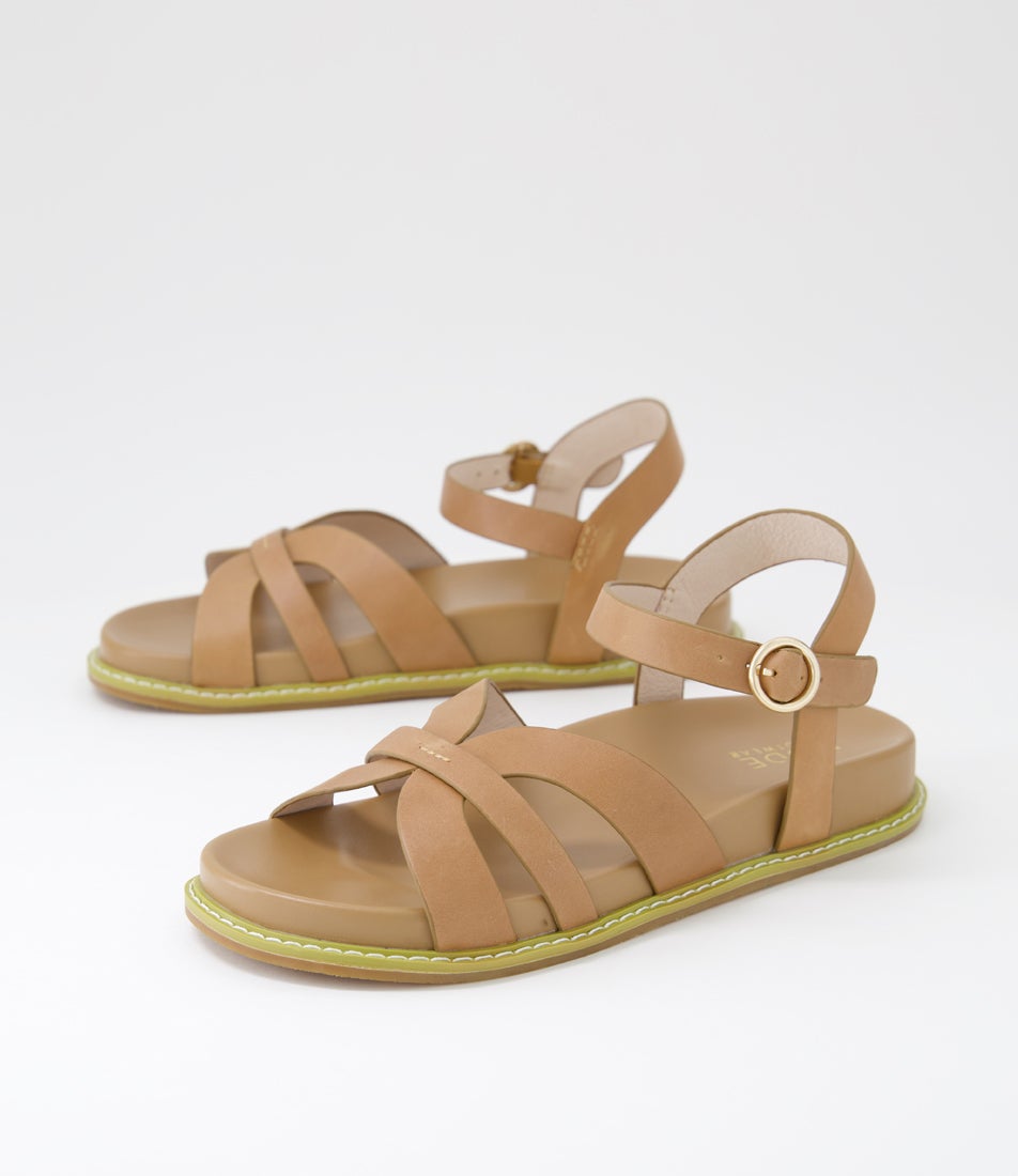Talia Tan Leather Sandals