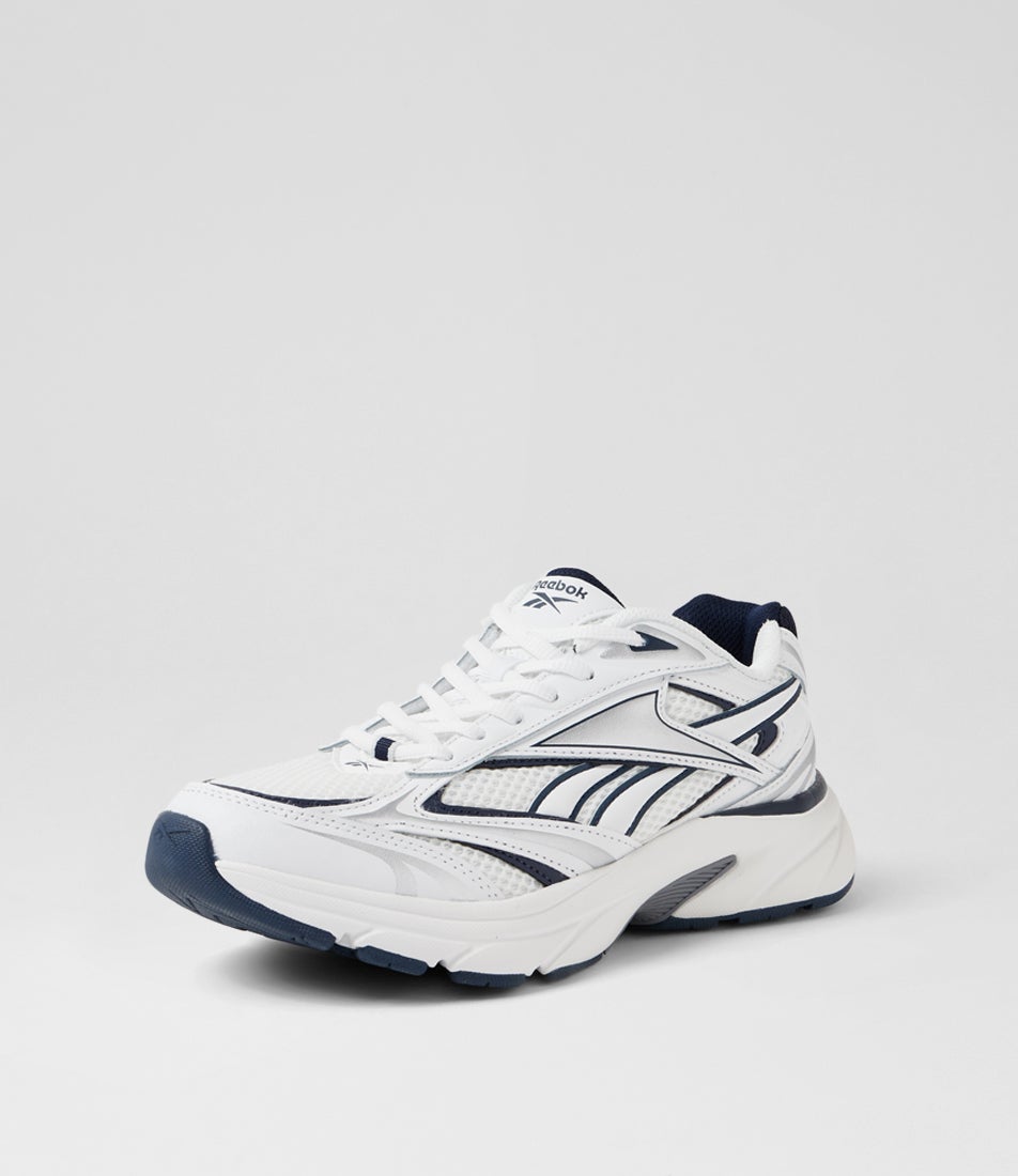 Belwave M White Silver Navy Mesh Sneakers