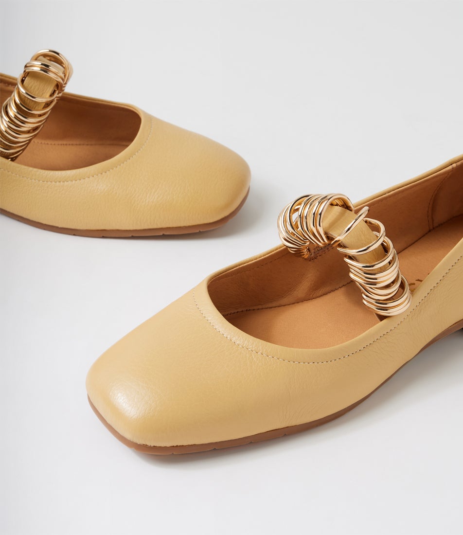 Perky Butter Leather Flat Shoes