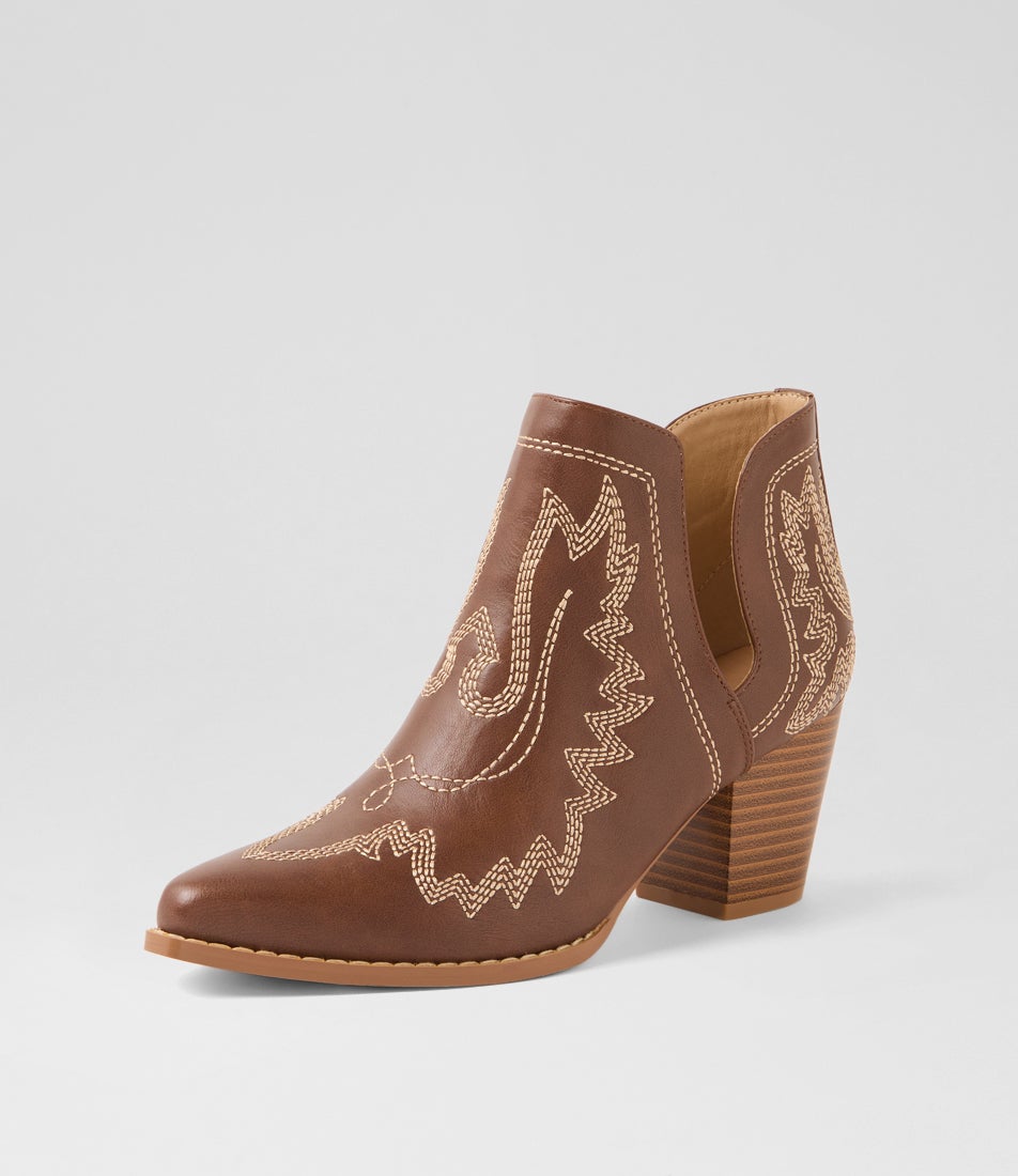 Craayzie Pecan Ankle Boots