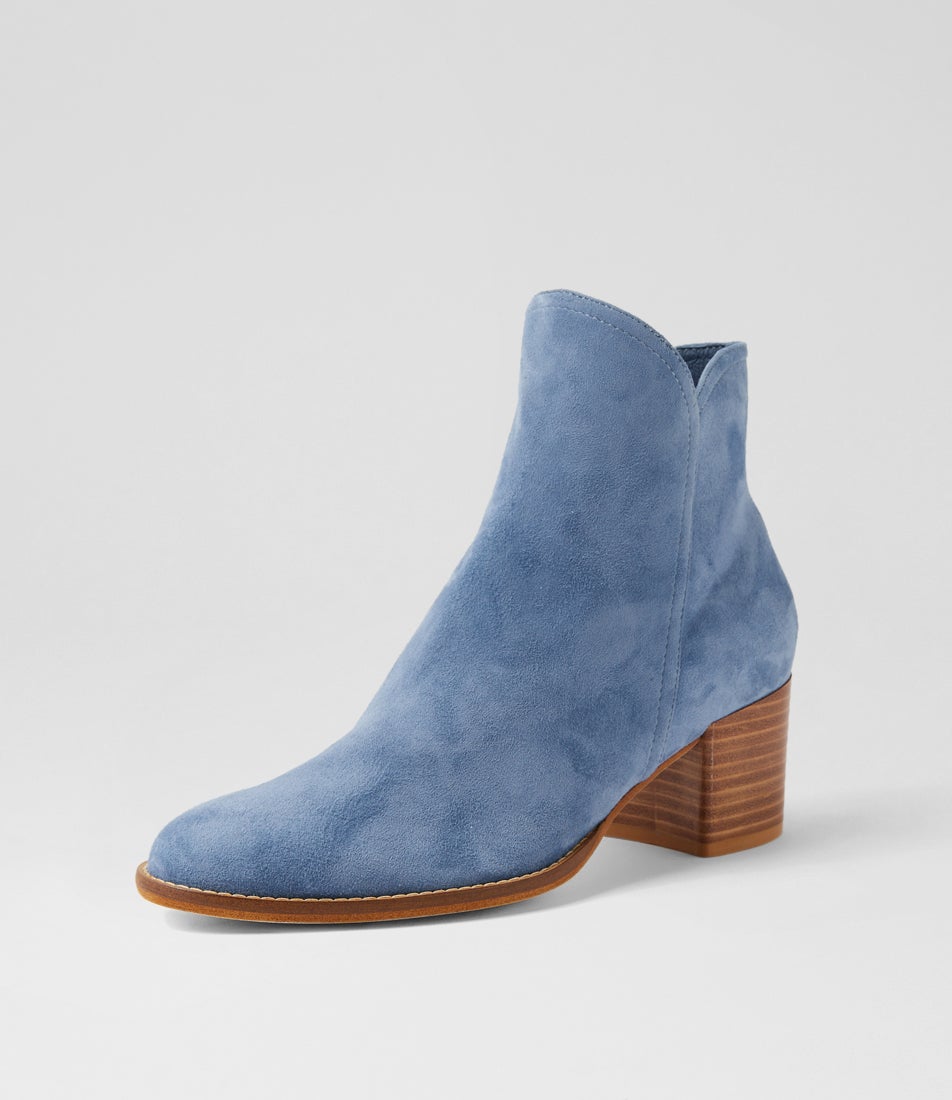 Mockas Denim Suede Ankle Boots