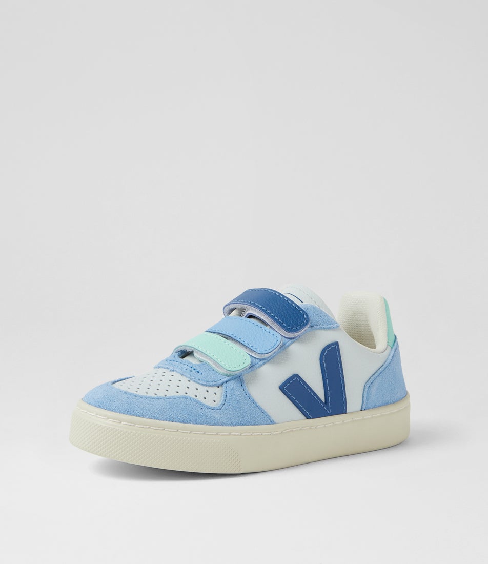 Small V10 Junior Ice Multi Indigo Leather Sneakers