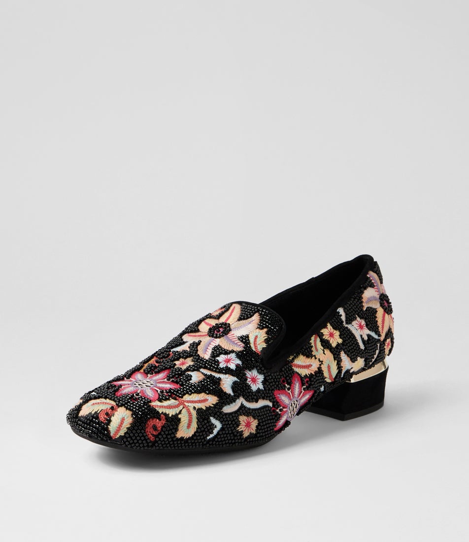 Gelisha Black Multi Loafers