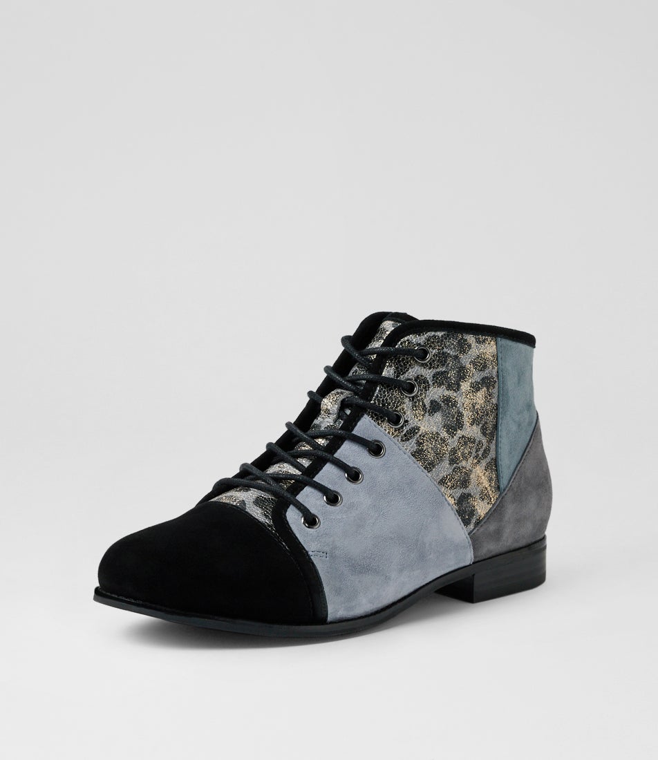 Tyrah Xf Slate Suede Multi Ankle Boots