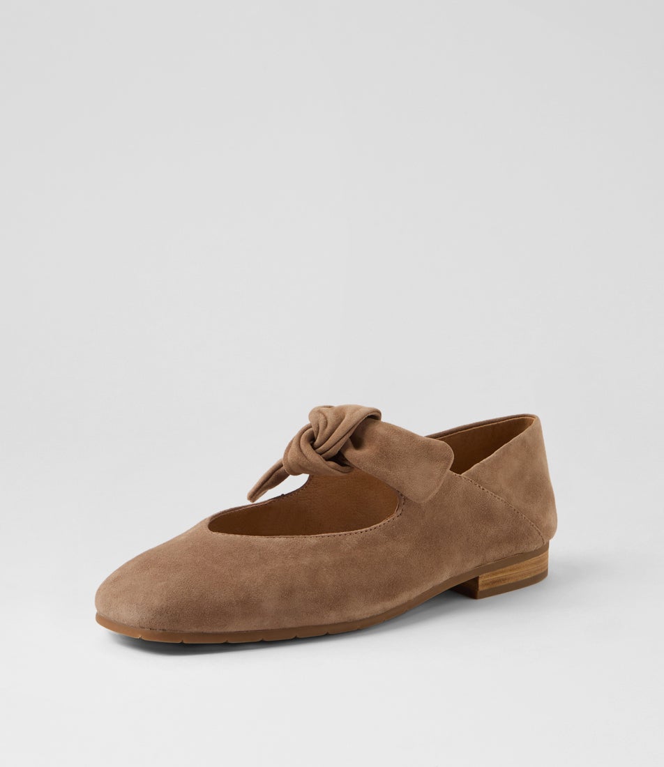 Pilot Light Choc Suede Flat Shoes