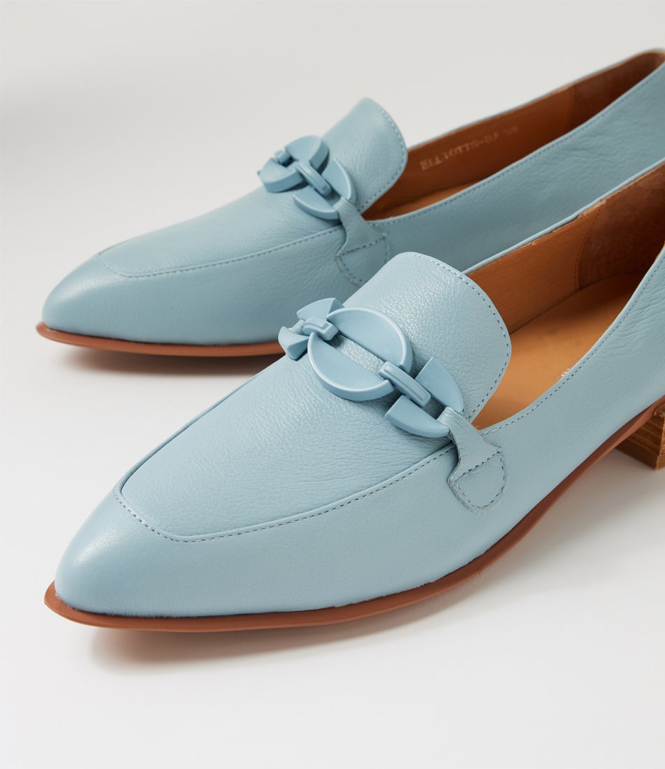 Elliotts Denim Leather Loafers