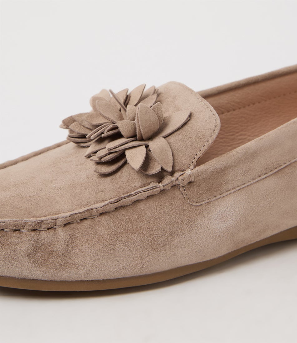 Errin Stone Suede Flat Shoes