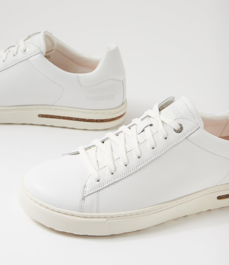 Bend Low Mens White Leather Sneakers