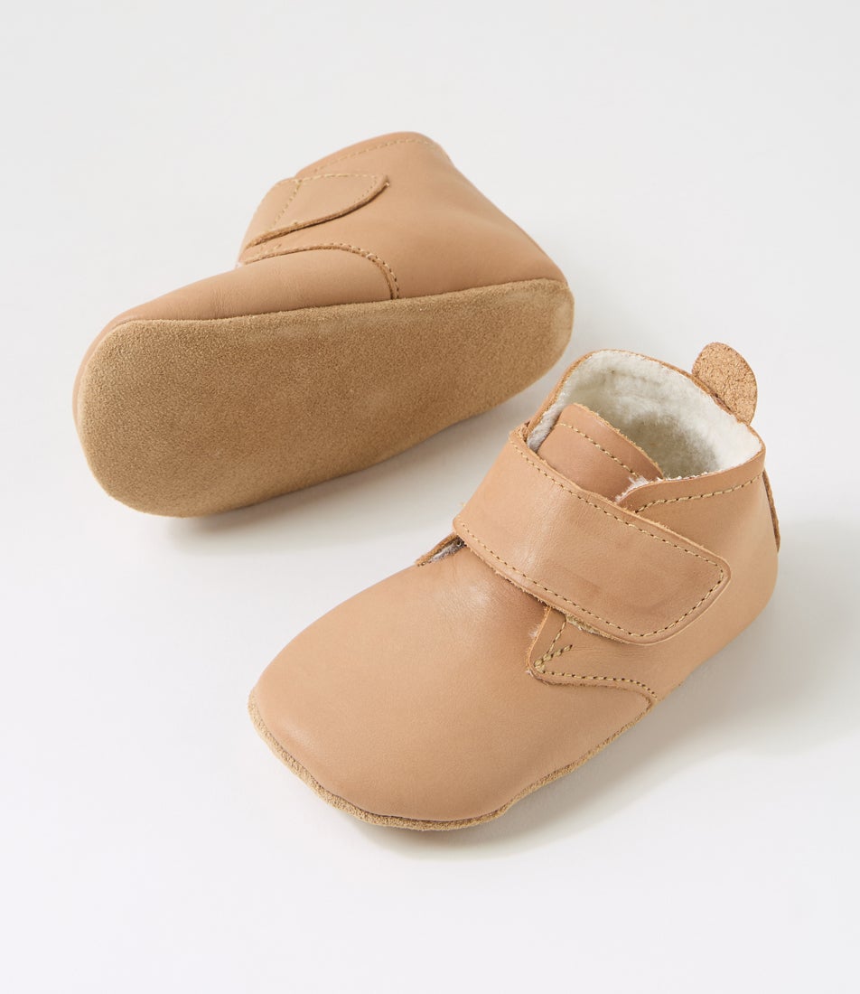 Ss Desert Arctic Infant Caramel Leather Ankle Boots