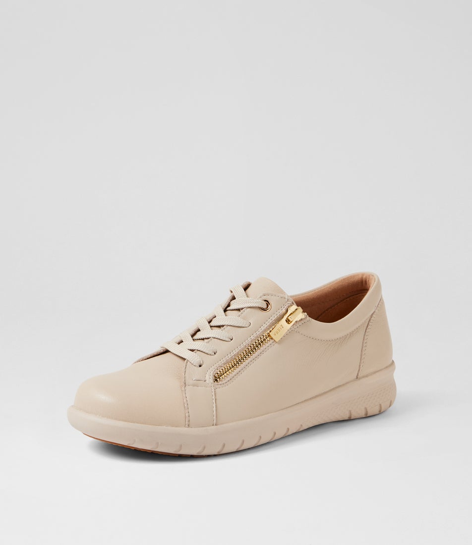 Solar W Almond Leather Sneakers