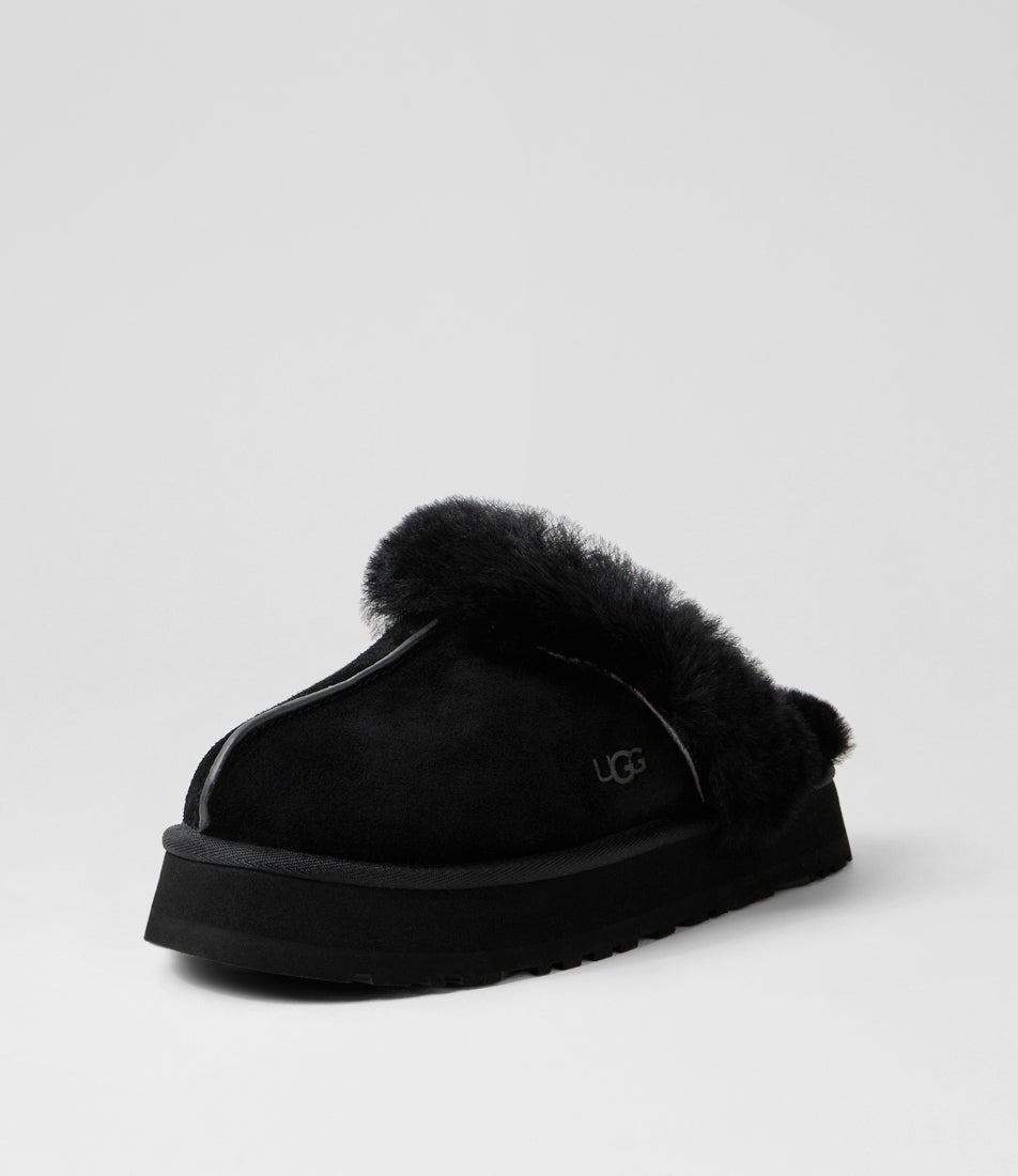 Disquette Black Suede Slippers Disquette Black Suede Slippers