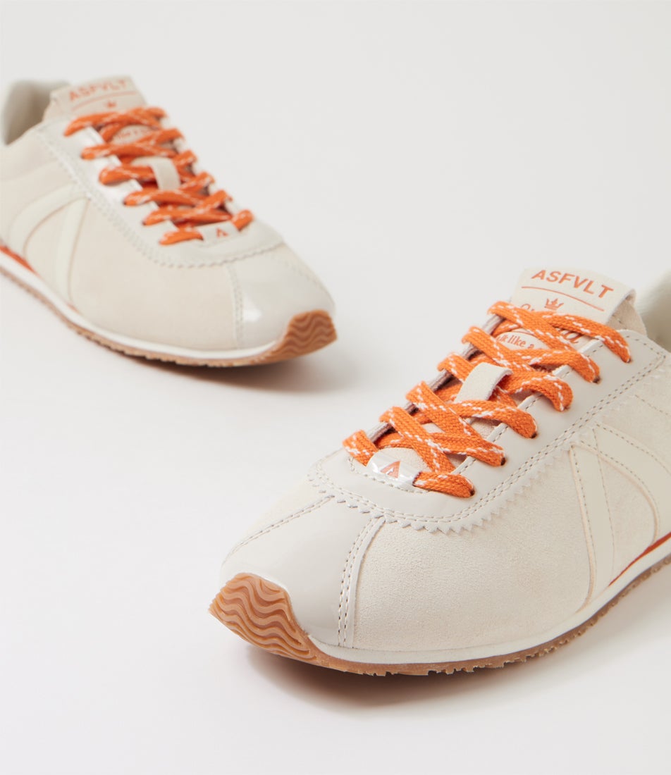 Sienna Taupe Burnt Orange Suede Sneakers