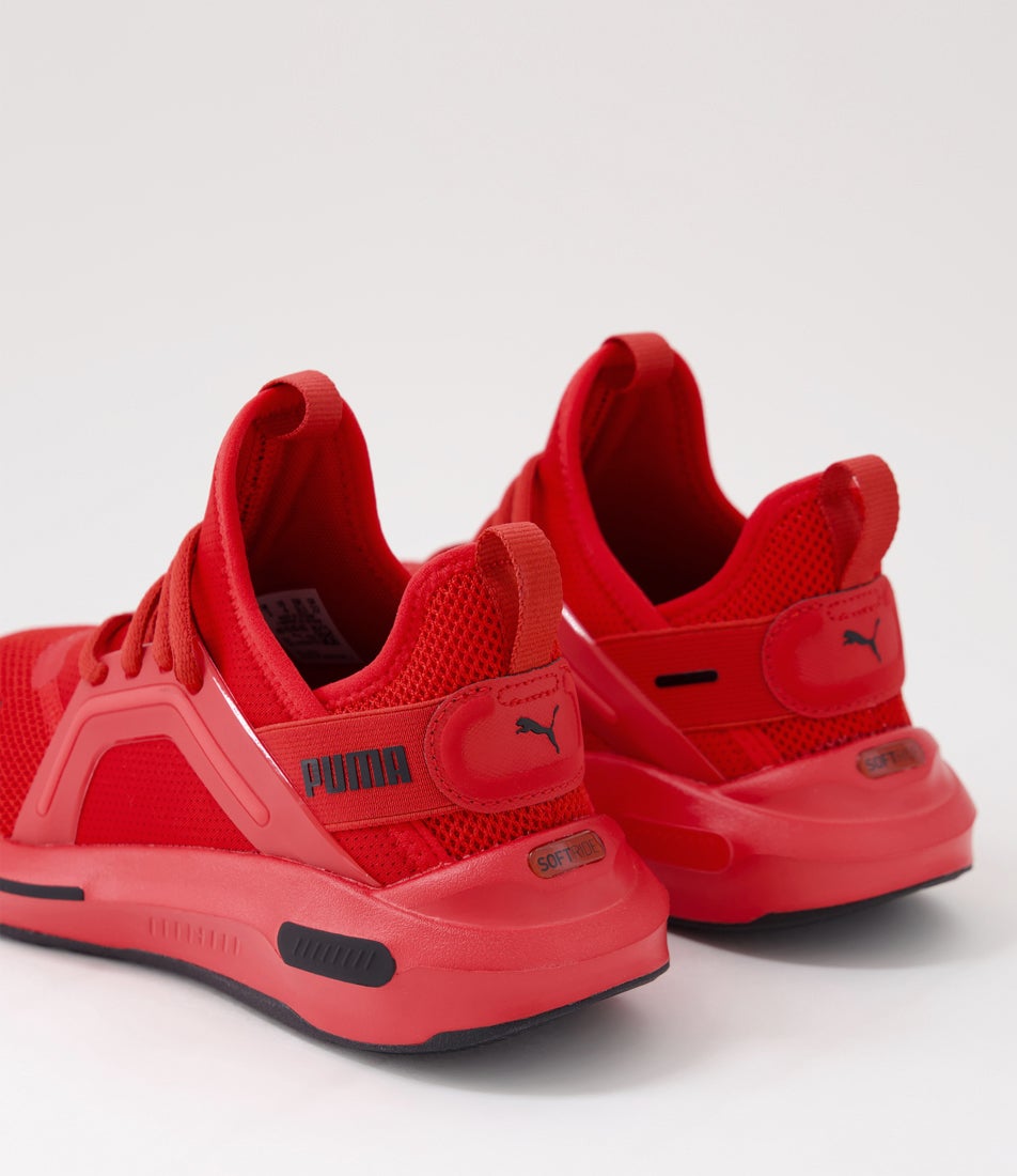 Softride Enzo 5 Junior Red Black Fabric Sneakers