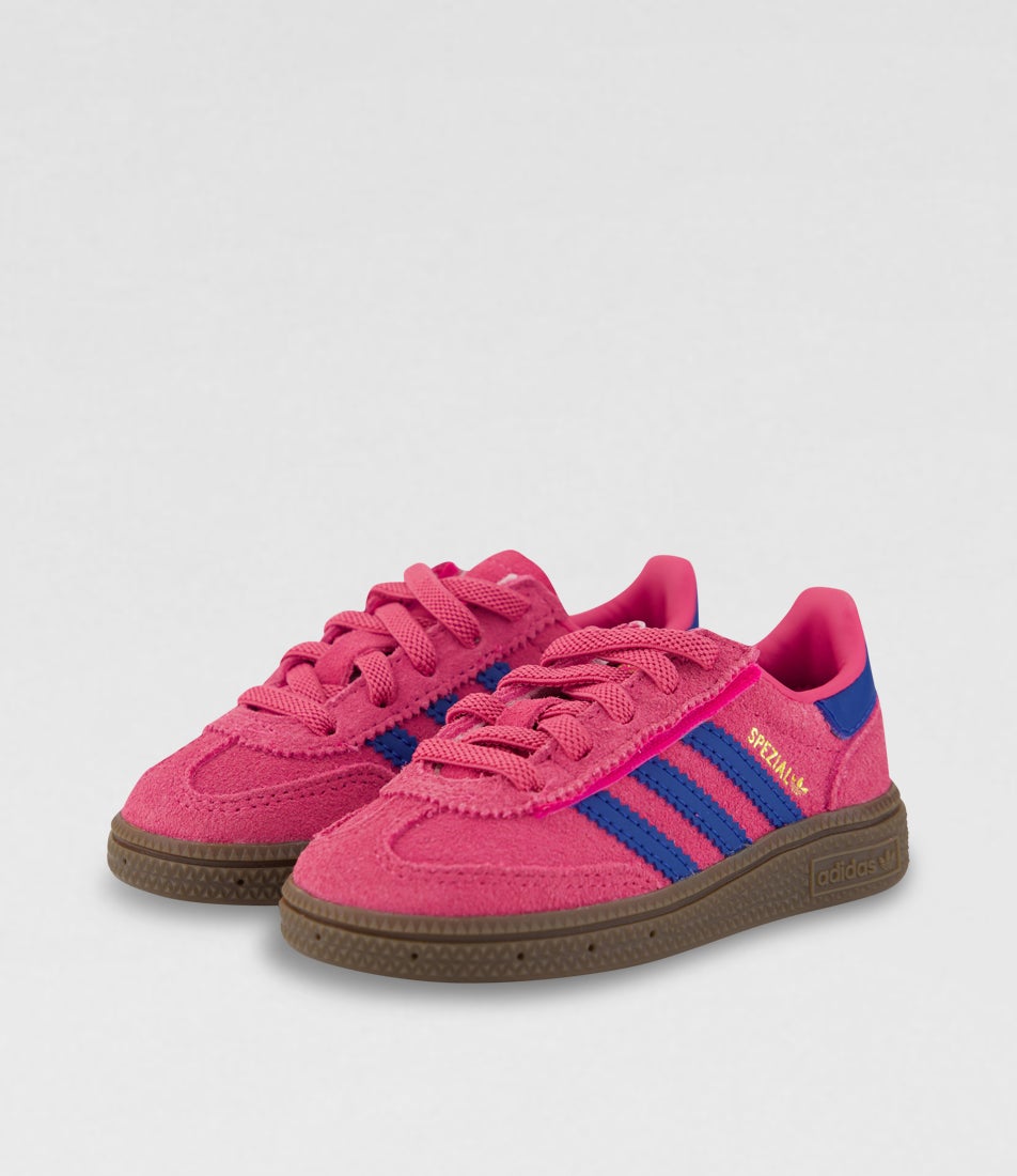 Handball Spezial Toddler Shock Pink Dark Marine Suede Sneakers