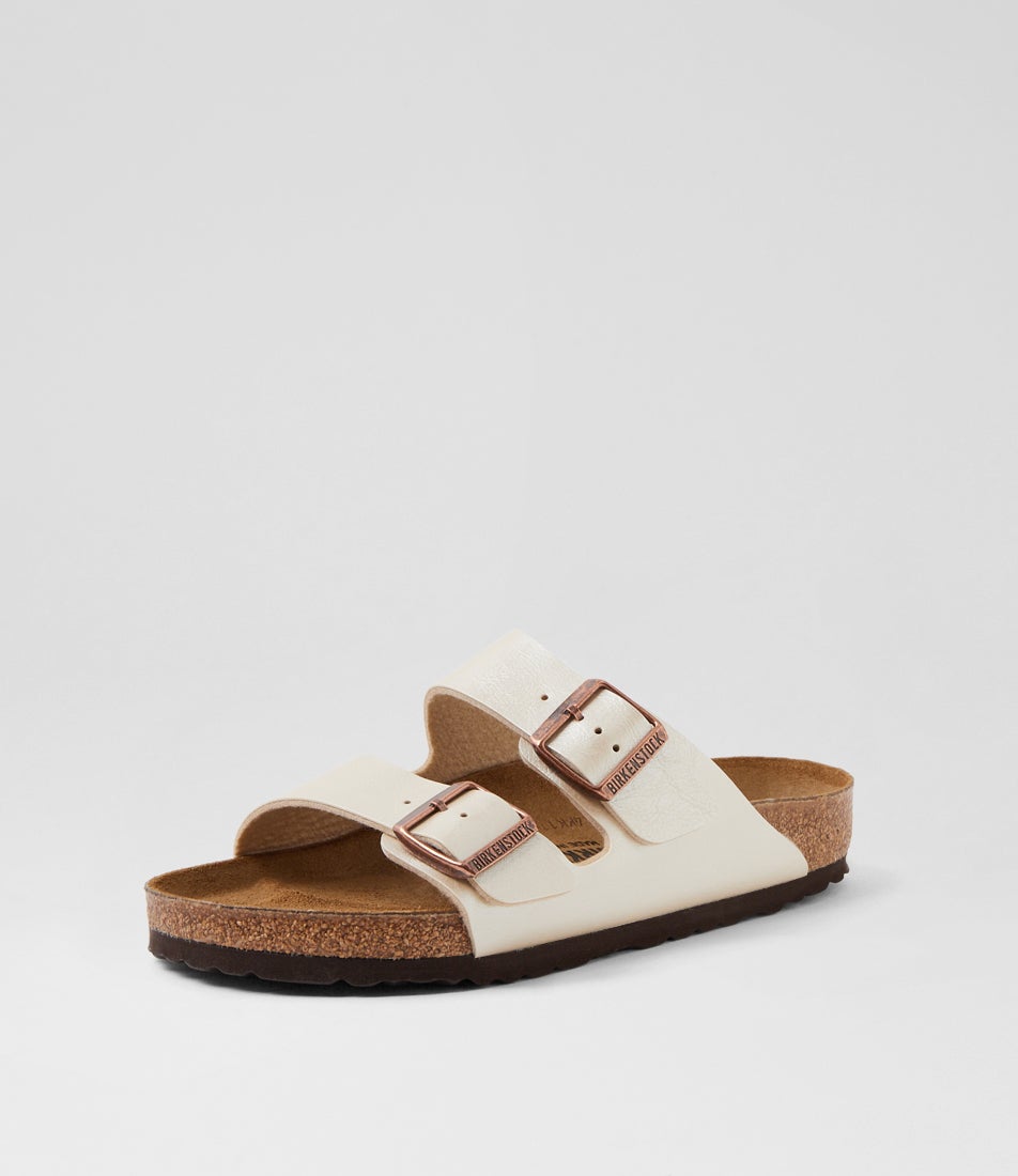 Arizona Graceful Pearl White Birkoflor Slides