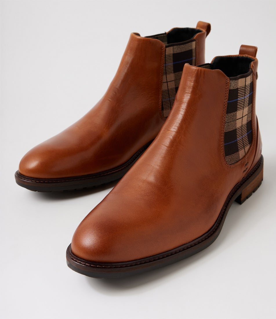 Faraday Tan Leather Chelsea Boots