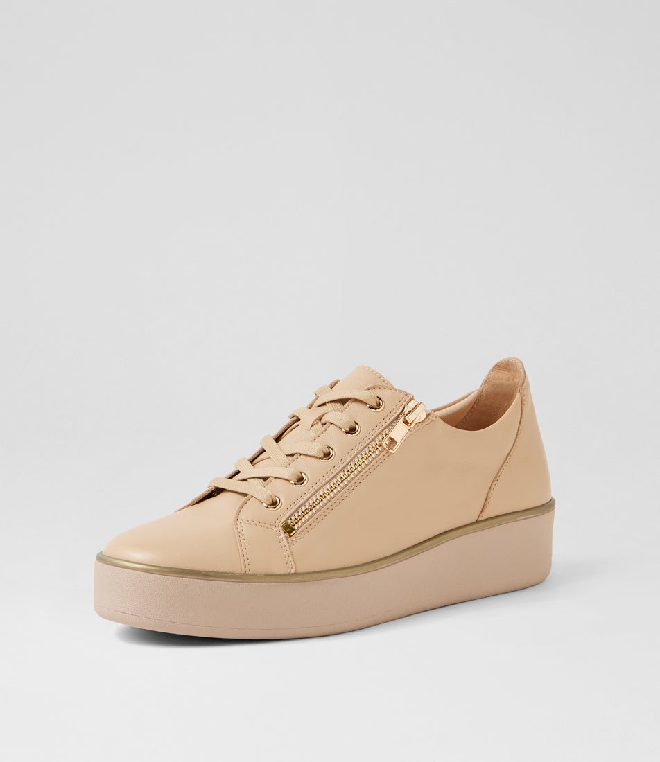 Zissy W Camel Leather Sneakers