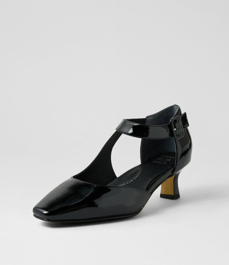 Okies Xw Black Patent Leather Heels