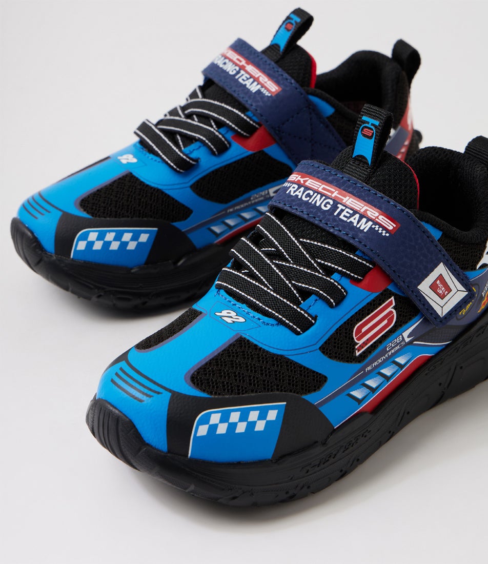 Skech Tracks Toddler Blue Red Sneakers Skech Tracks Toddler Blue Red Sneakers