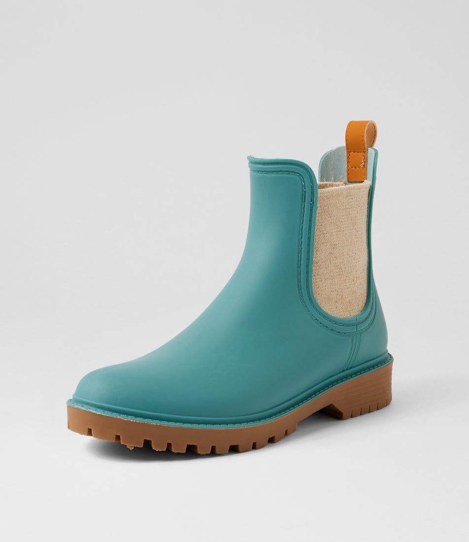 Laurina2 Mineral Blue Ankle Boots