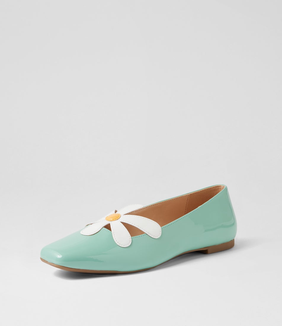 Daizzy Apple Patent Pu Flat Shoes