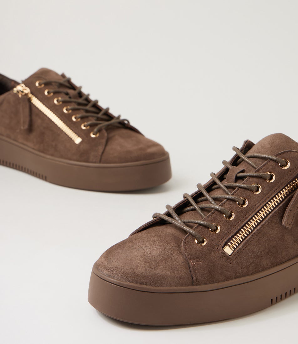 Laila Hot Choc Suede Sneakers