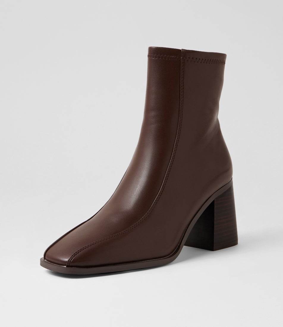 Lively Chocolate Brown Ankle Boots