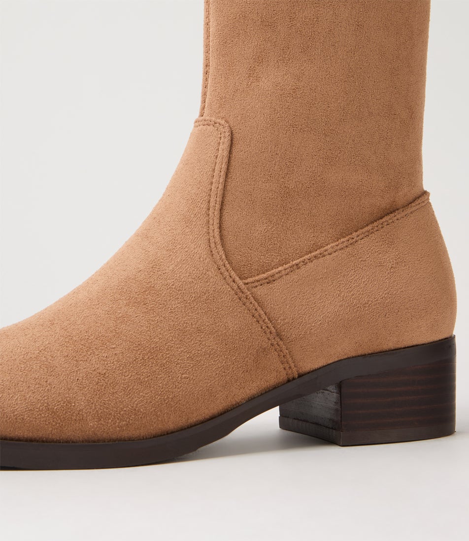 Tenner Light Choc Stretch Microsuede Knee High Boots Tenner Light Choc Stretch Microsuede Knee High Boots