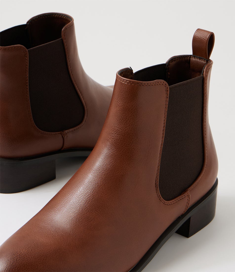 Islah Brown Ankle Boots