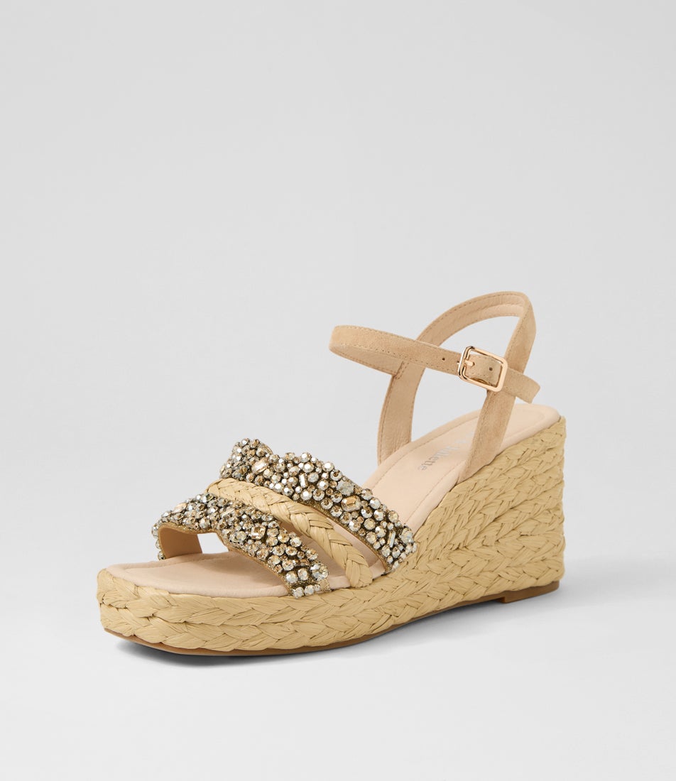 Vallirie Latte Leather Sandals
