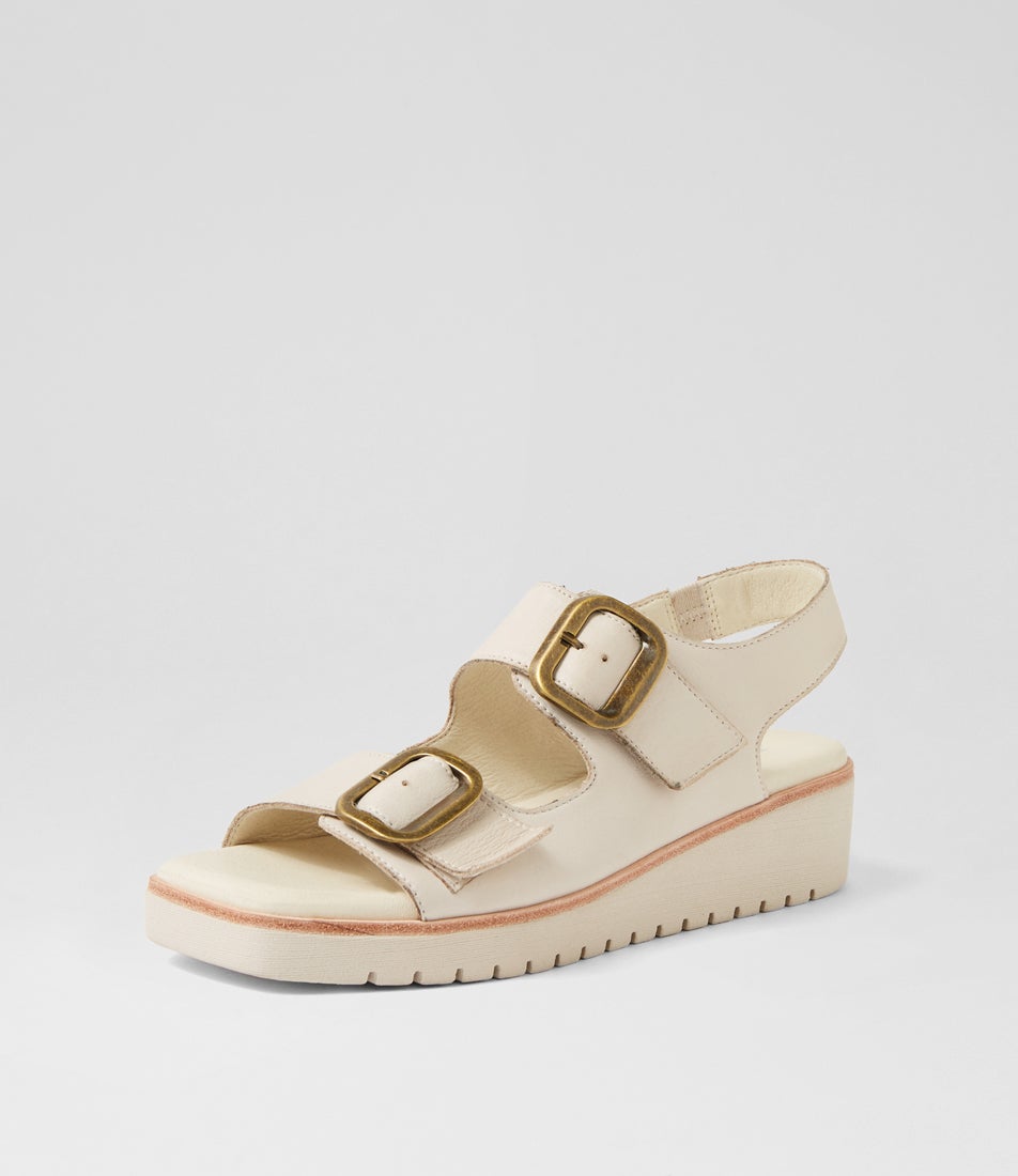 Kelita Almond Leather Sandals