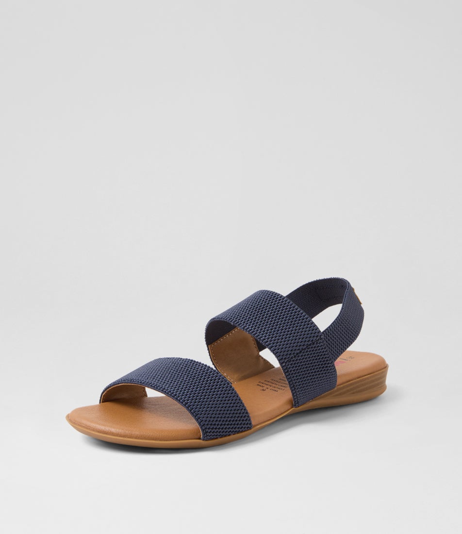 Divide Navy Fabric Sandals Divide Navy Fabric Sandals